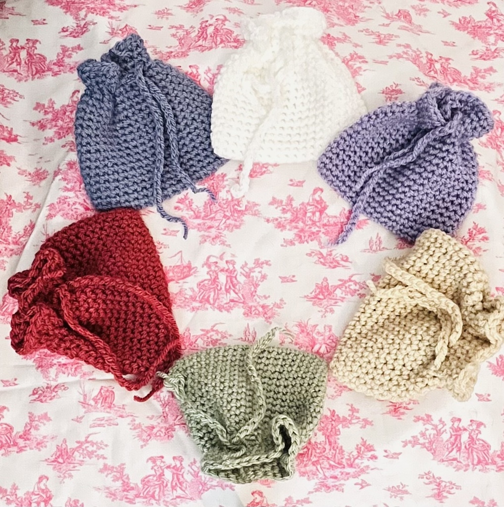 Sachets en crochet pour lavande (vide)